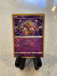 Radiant Alakazam - 059/195 Silver Tempest SHINY Holo Rare Pokemon - NM/MINT