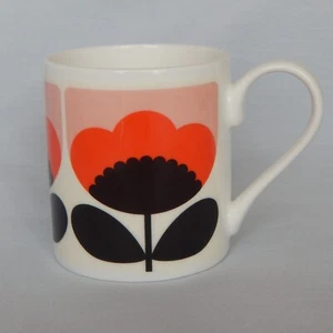 Orla Kiely Spring Bloom Mug Orange Bone China - Picture 1 of 9