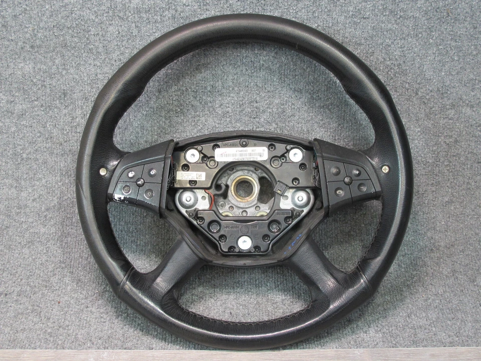 07-08 MERCEDES W164 ML63 AMG LEATHER MULTIFUNCTION STEERING W PADDLE SHIFTER OEM - Image 1 of 4