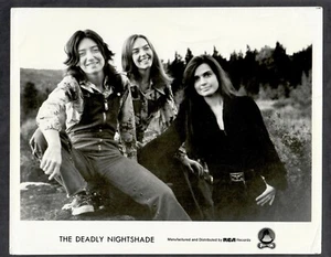 The Deadly Nightshade 1975 RCA pROMo Photo Glossy Folk-Rock Boarding House S.F. - Bild 1 von 4