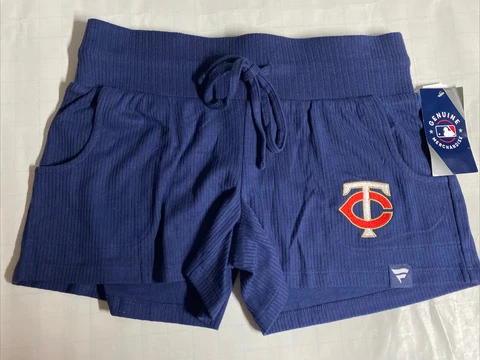 New With Tags MINNESOTA TWINS MLB Blue Activewear Shorts Women's MEDIUM Cover