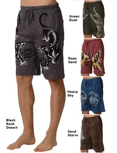 Ed Hardy Men's soft knit Sleep Lounge Pajama Shorts - Picture 1 of 16
