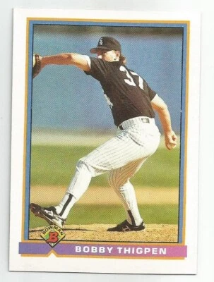 BOBBY THIGPEN 1991 BOWMAN CARD NM-MT+ CONDITION - Image 1 of 2