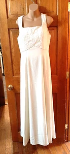 BRIDAL ORIGINALS Ivory Wedding Dress Size 12 Floor Length - Picture 1 of 9