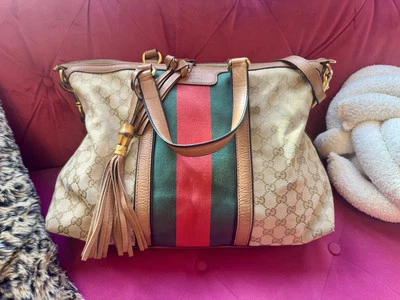 Gucci Rania Convertible Top Handle Bag | GG Canvas & Leather - Image 1 of 4