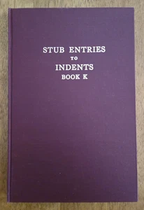 Stub Entries to Indents, Book K by Wylma Anne Watts, 1956, South Carolina - Bild 1 von 8
