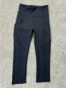 Lululemon Leggings Girls 4/5 19x18 Black Yoga - Picture 1 of 11