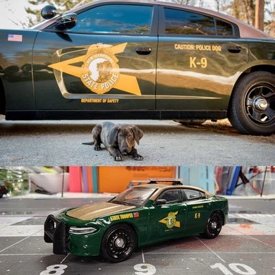 1/64 Greenlight Custom New Hampshire State Trooper Dodge Charger K9 Unit - Image 1 of 4