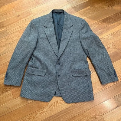 Blazer Abrigo Deportivo Nordstrom Mezcla Lana y Seda Vintage Pata de Gallo Para Hombre Talla 43R Foto 1 de 4