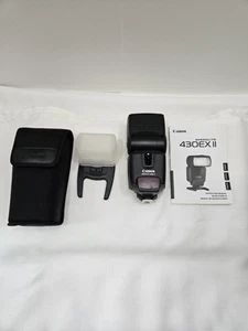 Canon Speedlite 430EX II-External Flash, Case, Mini shoe stand, Flash Head Cover - Picture 1 of 18