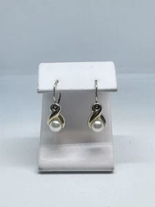 14k pearl earrings preowned - Picture 1 of 6
