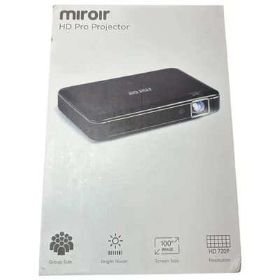Miroir M220 HD Pro Portable 720p Projector Auto Focus + Keystone HDMI USB–C NEW - Image 1 of 4