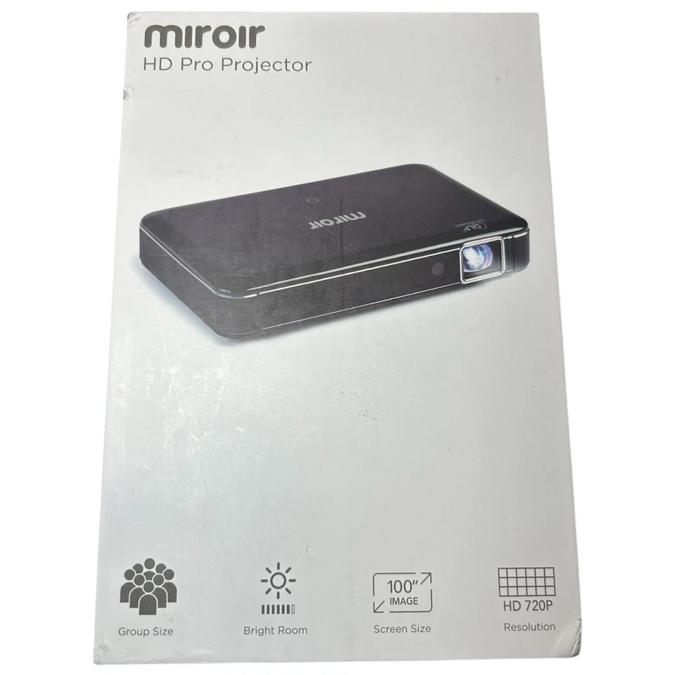 Miroir M220 HD Pro Portable 720p Projector Auto Focus + Keystone HDMI USB–C NEW - Image 1 of 4