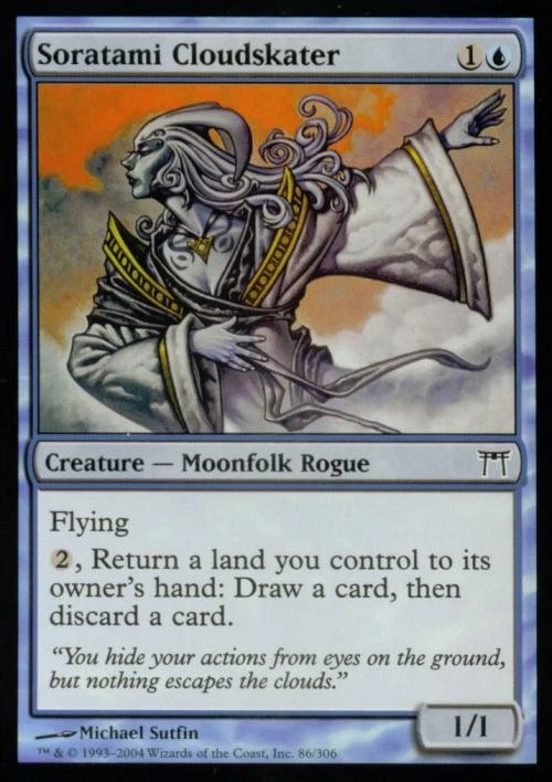Soratami Cloudskater -Foil Light Play MTG Champions of Kamigawa - Image 1 of 1