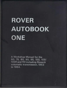 ROVER P4,60,75,80,90,95,100,105 S,105 R,110 AUTOBOOKS WORKSHOP MANUAL 1953-1964 - Picture 1 of 1