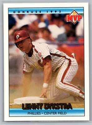 1992 Donruss McDonald's MVP #8 Lenny Dykstra - Image 1 of 2