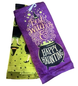 Celebrate Halloween Together Küchenhandtuch Beste Hexen Happy Haunting Set - Bild 1 von 2