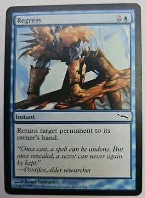 MTG Magic The Gathering Card Regress Instant Blue Mirrodin  - Image 1 of 2
