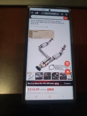Convertidor catalítico delantero para Chevy Silverado GMC SIERRA 1500 Foto 1 de 3