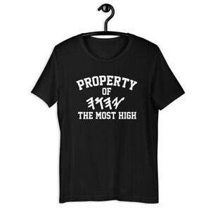 Property Of Yahuah Israelite Hebrew Paleo Unisex Plus Size 4x 5x T-Shirt Tops