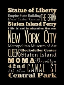 Impresión artística de Helen Chen de Nueva York 12x18 - Imagen 1 de 1