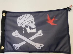 12x18 Jolly Roger Pirate Jack Sparrow Flag 12"x18" house banner polyester26 - Picture 1 of 2