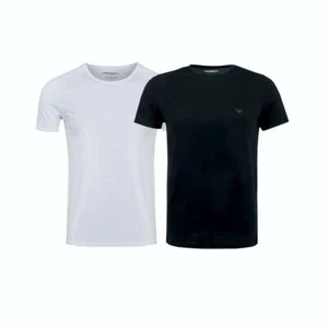 2er Pack T-Shirt Reine Baumwolle Rundhals Emporio Armani Mini-Eagle - Bild 1 von 5