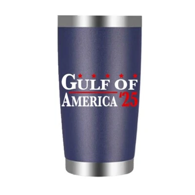 Gulf of America 2025 20 oz Insulated Tumbler MAGA Donald Trump 45 47 - Image 1 of 4