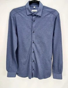 Ash & Erie Performance Stretch Shirt Men's Small Standard Fit Blue - Picture 1 of 6