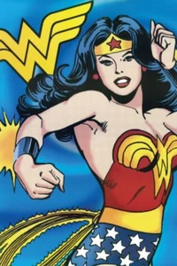 DC Comics Vintage Style Wonder Woman Poster, 24x36 - Classic Super Hero Wall Art - Imagen 1 de 6