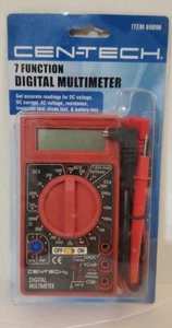 Cen-Tech 69096 Digital MultiMeter Electronic Volt Tester Electrical Testing Tool - Picture 1 of 9
