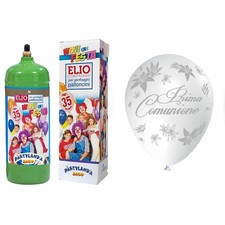 HE35BIAPCOM - Bombola Elio Con 35 Palloncini Bianchi Prima Comunione - Comunione