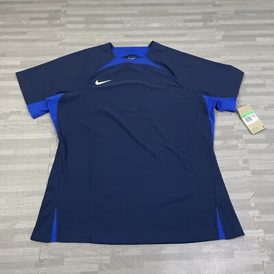 Camiseta de fútbol Nike Dri-FIT Vapor IV tejida para mujer XL DR0674 azul marino $77 Foto 1 de 4