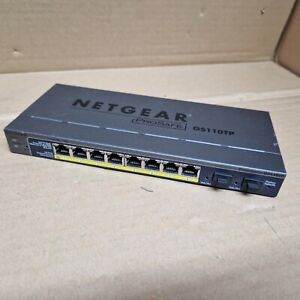 Netgear Prosafe GS110TP POE 8 port Gigabit Smart Switch with 2 SFP Fibre