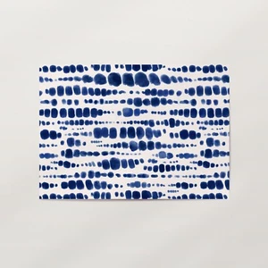 Shibori Beads (Blue) Premium Wall Art Poster Print - Japanese Zen Pattern Art - Imagen 1 de 11