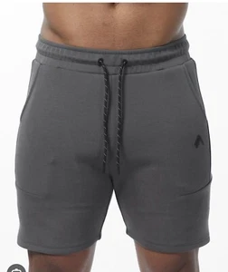 Alphalete Men's Elmts Athletic Short - Charcoal Size Medium - Picture 1 of 12