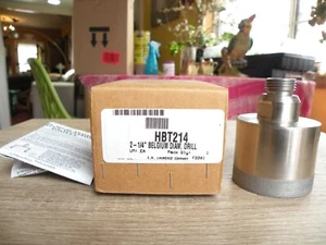 Used CRL / C.R. Laurence Co. 2 1/4" Belgian Diamond Drill~Glass Cutting~HBT214 - Picture 1 of 9
