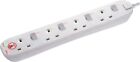 Masterplug SWSRG4210N-MP Four Socket Power Surge Protected Extension Lead with I