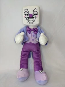 CUPHEAD King Dice 2018 Plüschtier Kuscheltier 18" Fiesta lila Anzug Box Kopf Becher - Bild 1 von 13