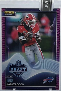 💥JAMES COOK ROOKIE 2022💥PANINI INSTANT DRAFT NIGHT ROOKIE💥RC LE #6/25🔥🔥 - Picture 1 of 2