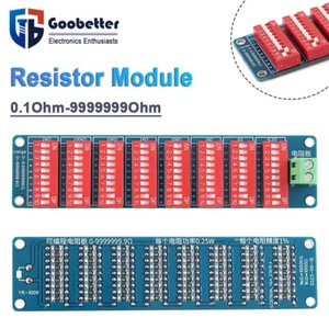 Módulo de placa de resistencia programable 0,1 ohm-99999 ohm ocho segmentos 1 % de precisión - Imagen 1 de 5