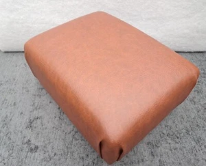 Footstool / Brand new/ Small Stool / Distressed  Tan / Faux Leather. - Picture 1 of 18