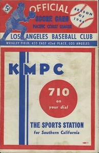 1944 Portland Beavers @ LA Angels Pacific Coast League PCL Program & Scorecard - Picture 1 of 4