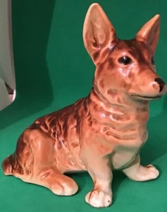 Vintage 1960-70’s West German Porcelain Welsh Corgi Dog Figurine 10,2cm High - Bild 1 von 11