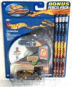 New Hot Wheels Race Back to School Electrical Energy Car 1/6 CD Rom Pencil Pack - Picture 1 of 1