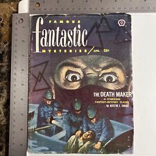 Famous Fantastic Mysteries vol 13 #3 "The Death Maker"  April 1952 Pulp