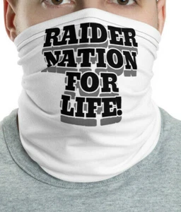 Neck Gaiter: RAIDER NATION For Life! Custom Face Mask. Protection with style! - Picture 1 of 3