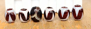 106 g 6 piezas Amuleto Cuentas Antiguas Ágata Tíbet Nepal Ojos Bandados Nepal para Regalo 1 - Imagen 1 de 9