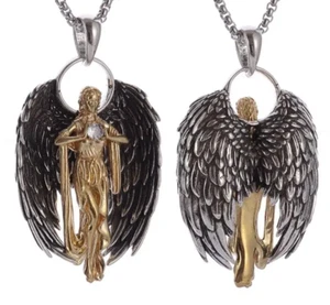 Oro Plata Arco Ángel Imitación Diamante Colgante Steam Punk Hada Buena Suerte Dije EE. UU. - Imagen 1 de 18