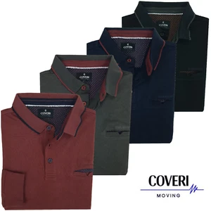 Men's Long Sleeve Polo Shirt with Hot Cotton Sweatshirt Pocket M L XL XXL 3XL - Picture 1 of 22
